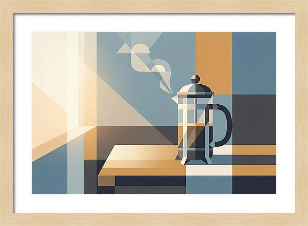 French Press Coffee In Morning