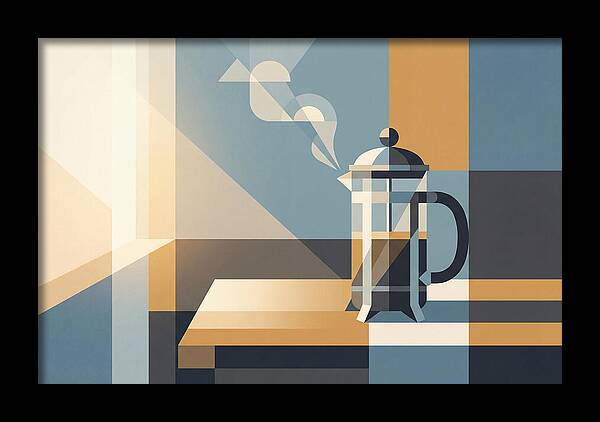 French Press Coffee In Morning