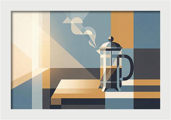 French Press Coffee In Morning