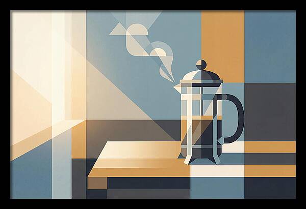 French Press Coffee In Morning