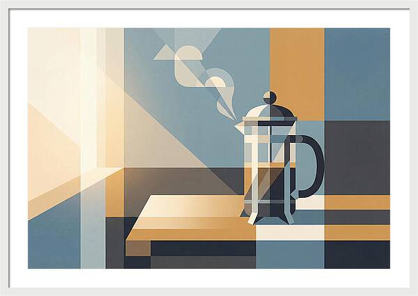French Press Coffee In Morning