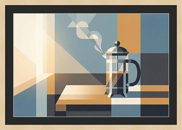 French Press Coffee In Morning