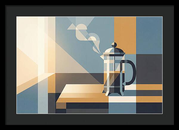 French Press Coffee In Morning