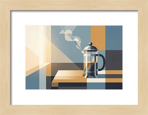 French Press Coffee In Morning