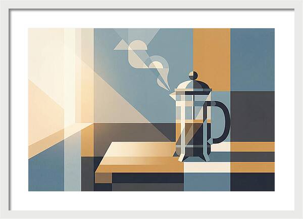 French Press Coffee In Morning