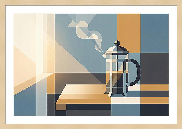 French Press Coffee In Morning