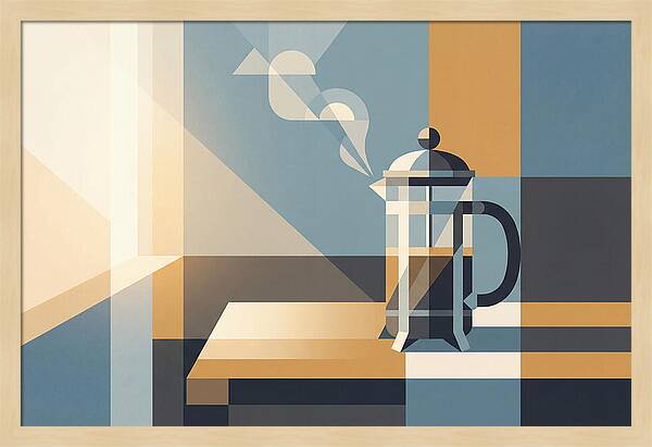 French Press Coffee In Morning