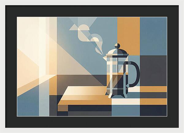 French Press Coffee In Morning