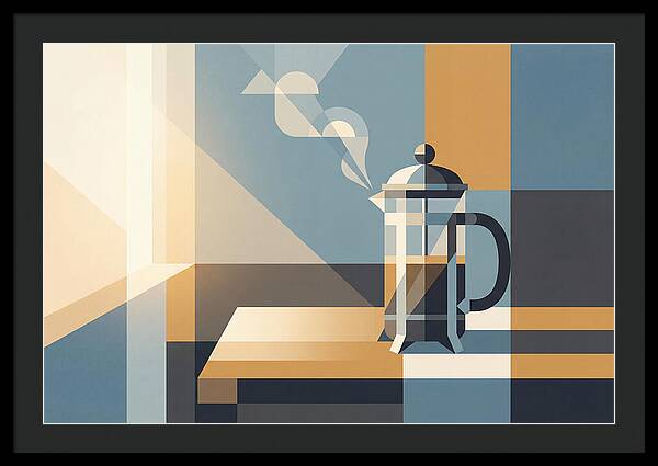 French Press Coffee In Morning