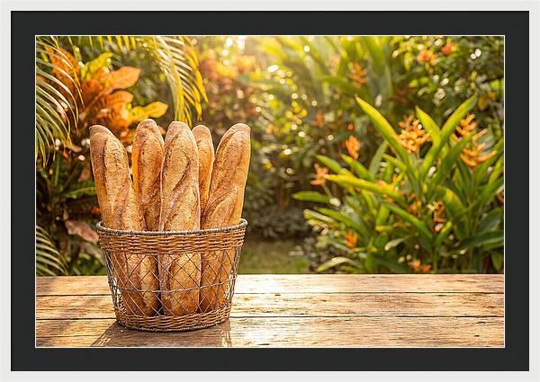 Fresh Baked Baguettes In Nature