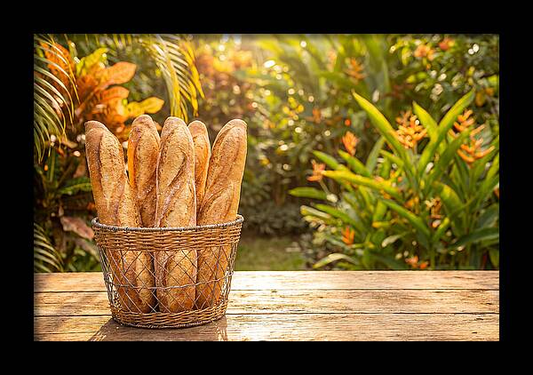 Fresh Baked Baguettes In Nature