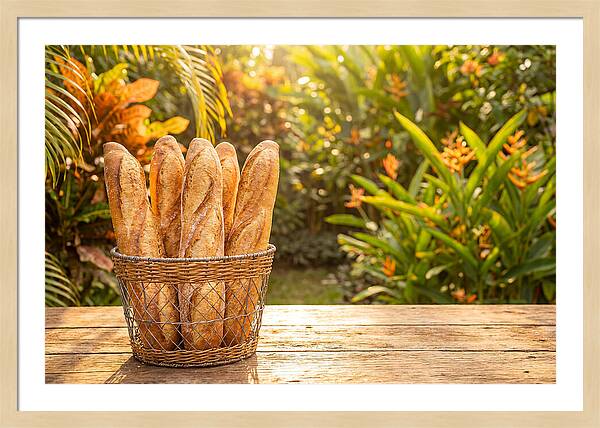 Fresh Baked Baguettes In Nature