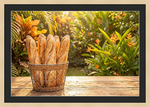 Fresh Baked Baguettes In Nature
