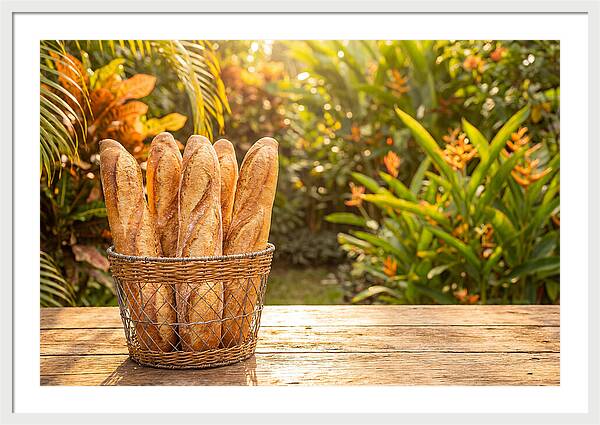 Fresh Baked Baguettes In Nature
