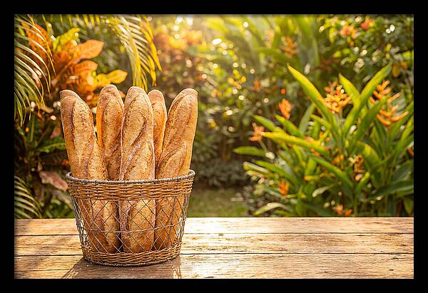 Fresh Baked Baguettes In Nature