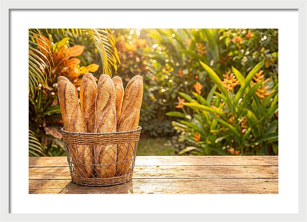 Fresh Baked Baguettes In Nature