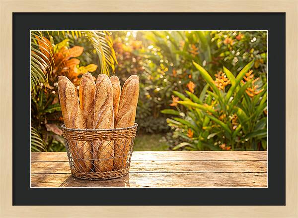 Fresh Baked Baguettes In Nature