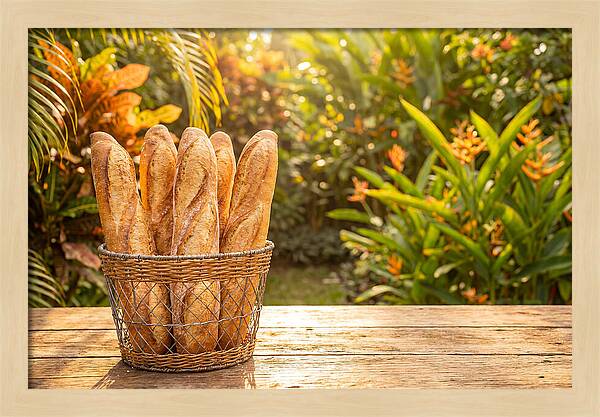 Fresh Baked Baguettes In Nature