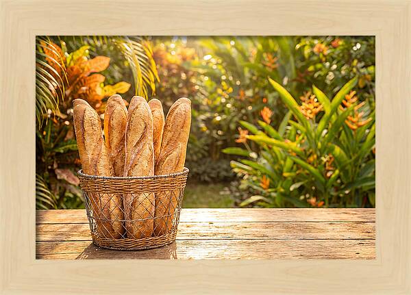 Fresh Baked Baguettes In Nature