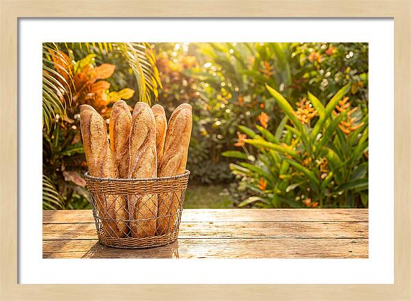 Fresh Baked Baguettes In Nature
