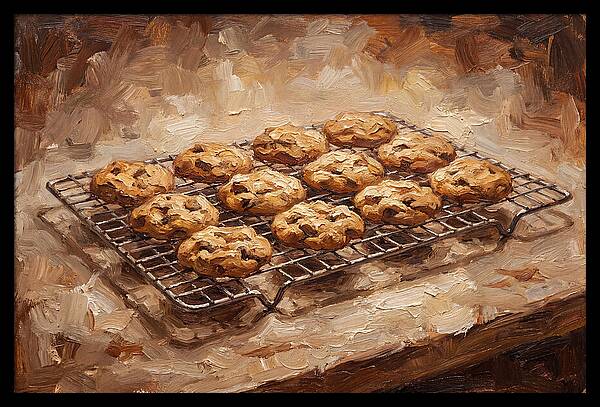 Fresh Baked Cookies Cooling