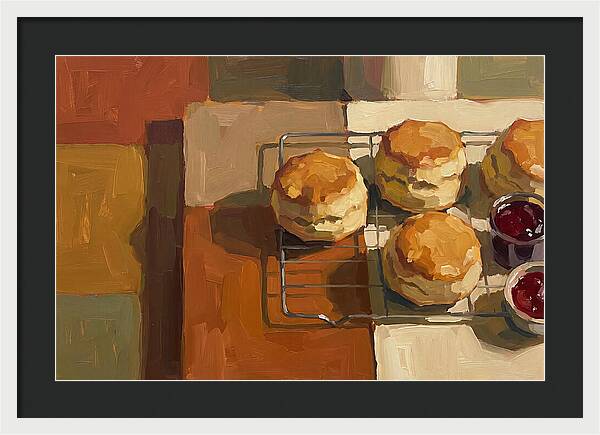Fresh Baked Scones Cooling