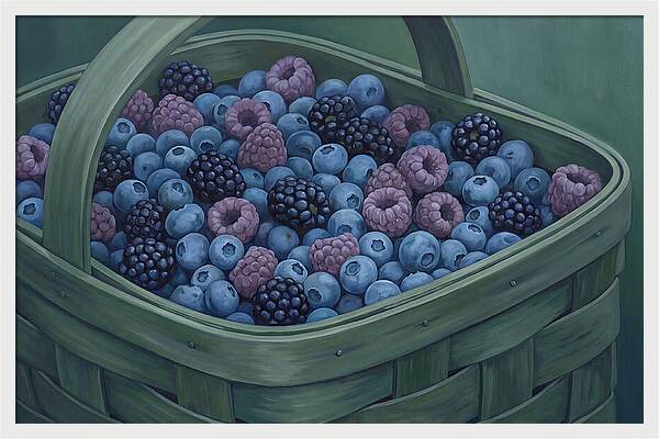 Fresh Berries In A Basket