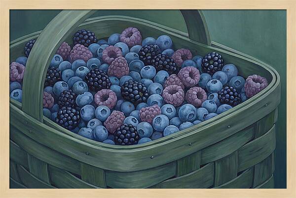 Fresh Berries In A Basket