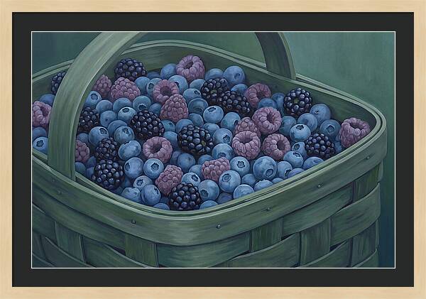 Fresh Berries In A Basket