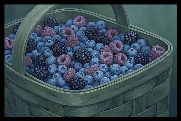 Fresh Berries In A Basket