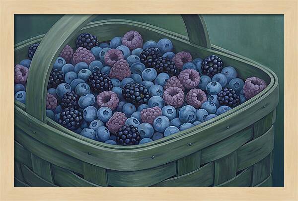 Fresh Berries In A Basket