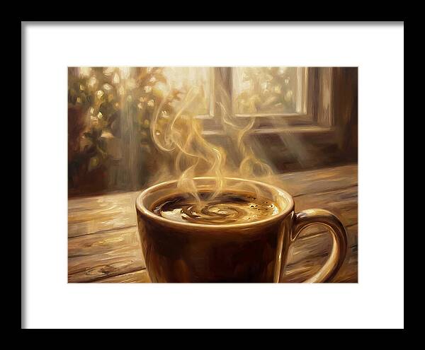 Fresh Coffee In Morning Light