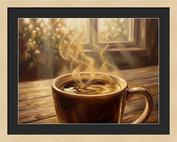 Fresh Coffee In Morning Light