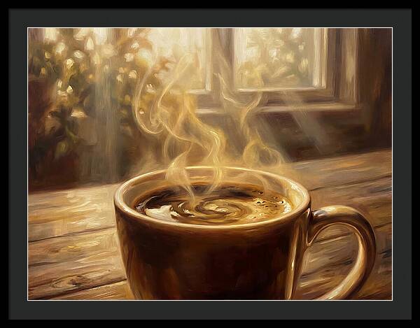 Fresh Coffee In Morning Light
