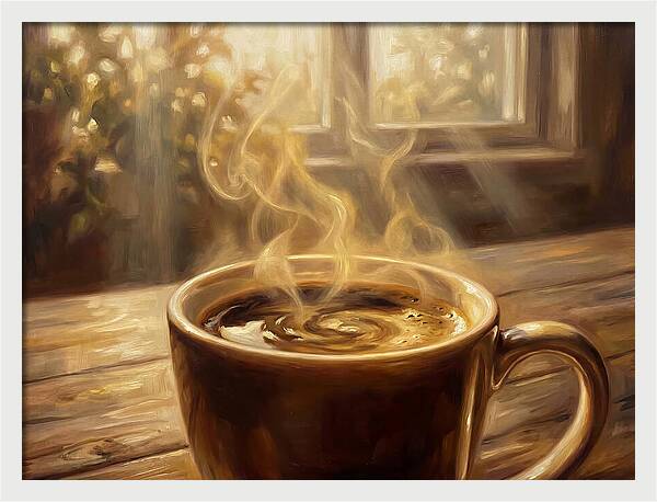 Fresh Coffee In Morning Light