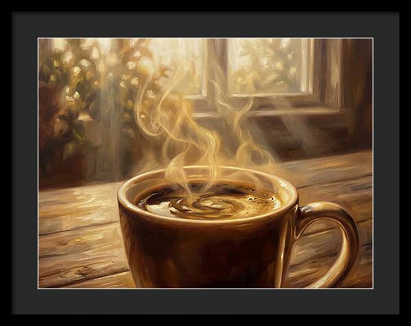 Fresh Coffee In Morning Light