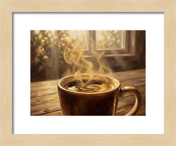 Fresh Coffee In Morning Light