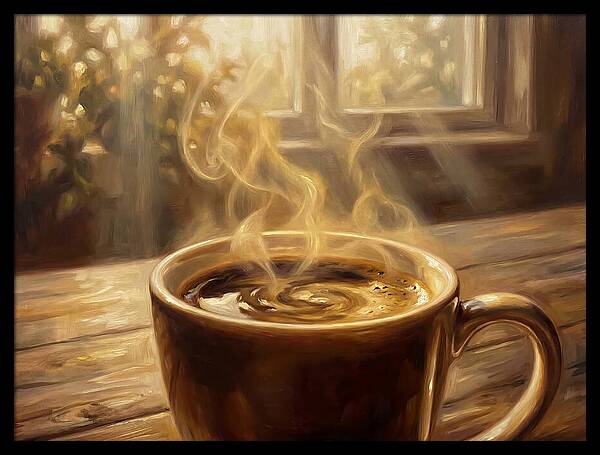 Fresh Coffee In Morning Light