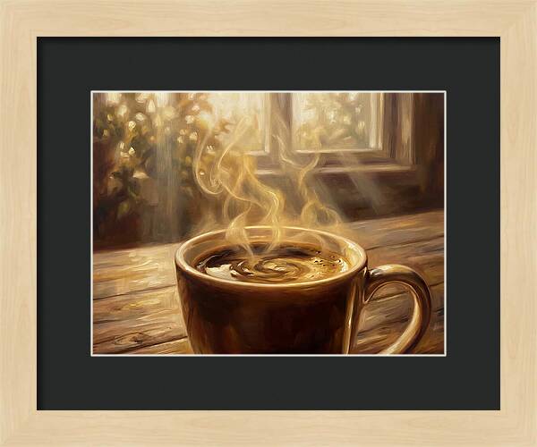 Fresh Coffee In Morning Light