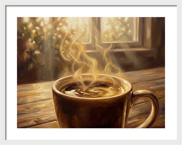 Fresh Coffee In Morning Light