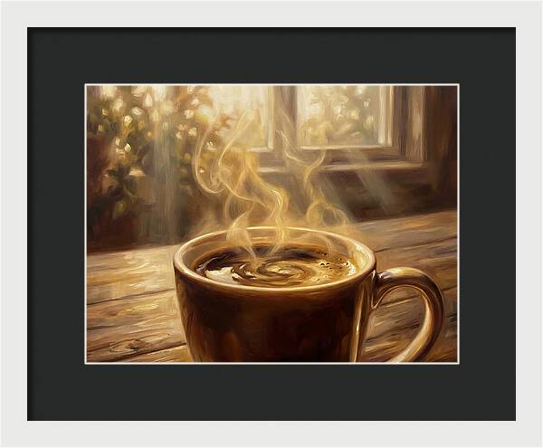 Fresh Coffee In Morning Light
