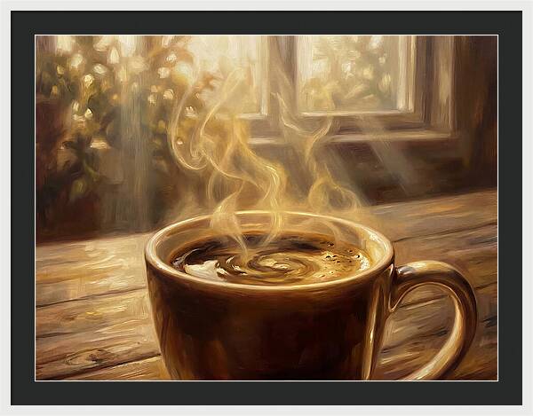 Fresh Coffee In Morning Light