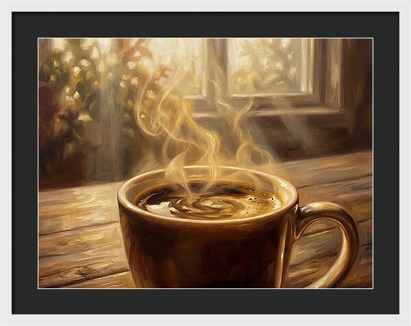 Fresh Coffee In Morning Light