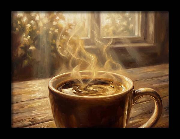 Fresh Coffee In Morning Light