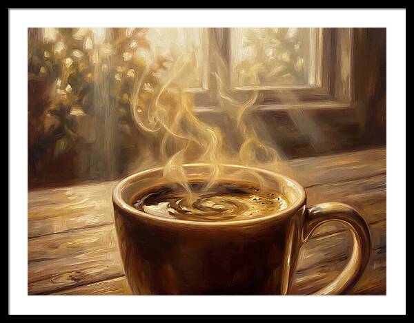 Fresh Coffee In Morning Light