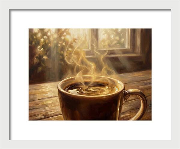 Fresh Coffee In Morning Light