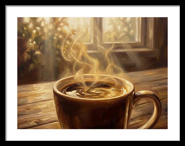 Fresh Coffee In Morning Light