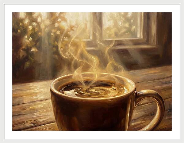 Fresh Coffee In Morning Light