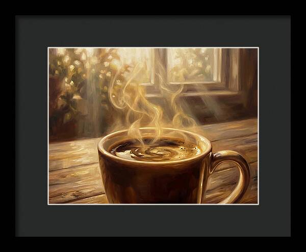 Fresh Coffee In Morning Light