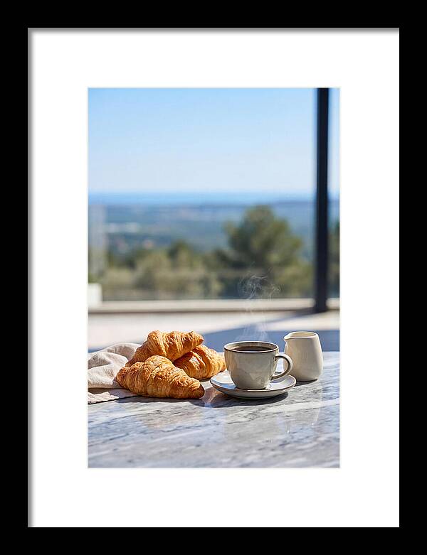 Fresh Croissants And Coffee